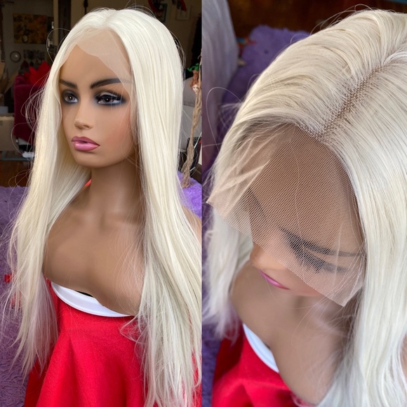 Other - White blonde platinum lace front wig